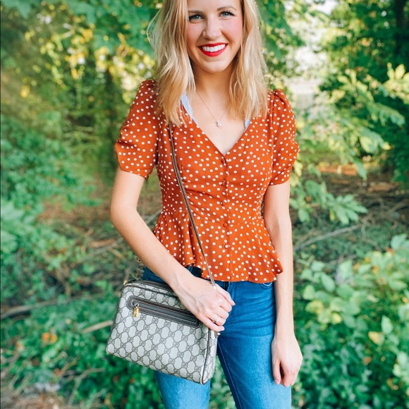 Vintage Gucci Canvas Crossbody Bag - Picture 6 of 6